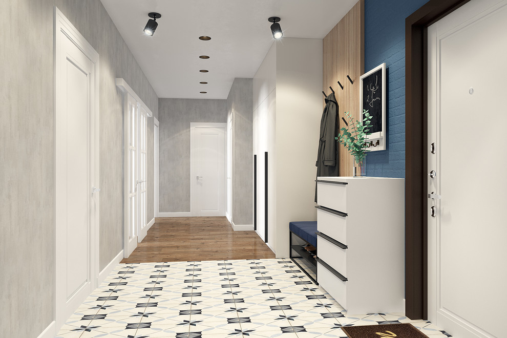 Квартира 60 кв.м  в стиле лофт + современный стиль.