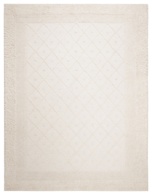 Safavieh Kenya Collection Kny952a HandKnotted Ivory Rug, 6' x 9' Scandinavian Area Rugs