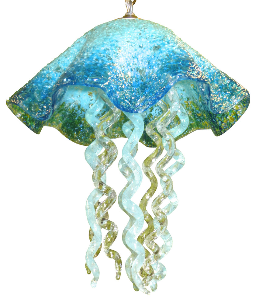 Blown Glass Chandelier - Art Glass 