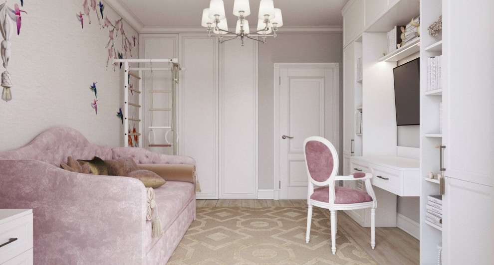 Дизайн интерьера квартиры в светлых тонах в ЖК ''Фили Сити''