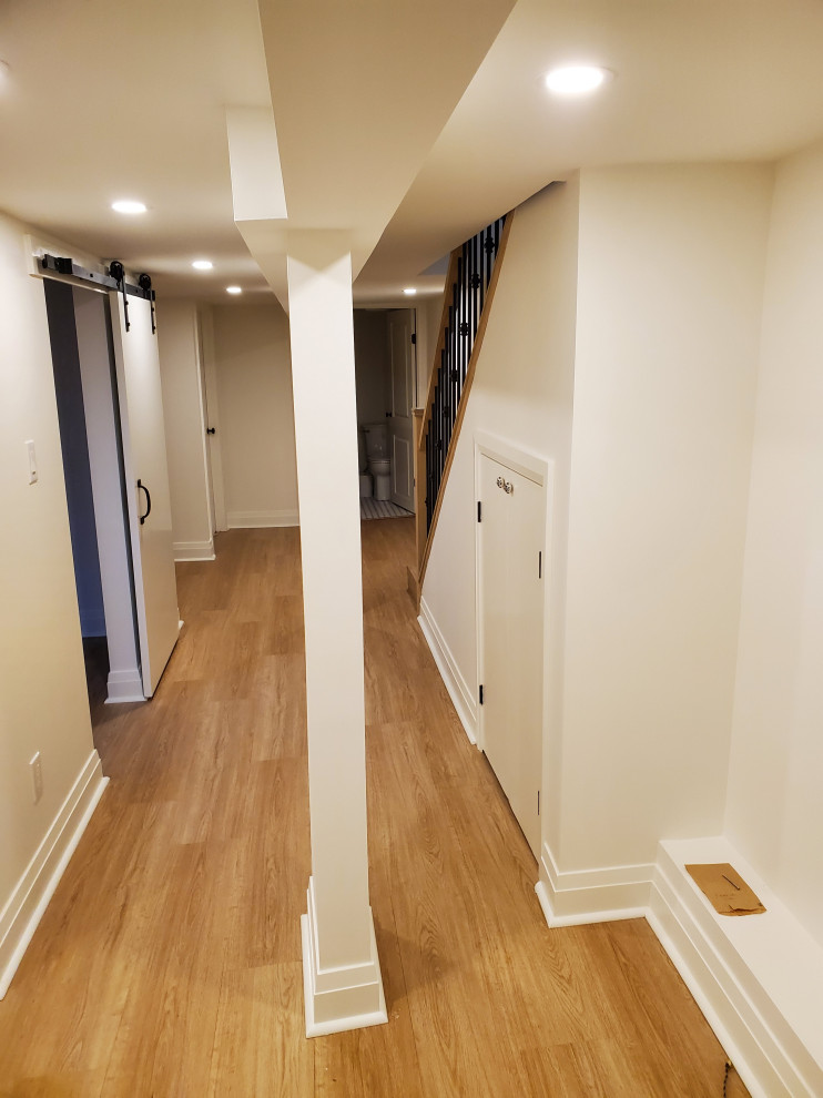 This is an example of a transitional basement in Toronto.