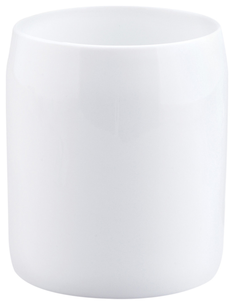 HIC Porcelain Drip Coffee Maker - 19oz White Coffee Pot With Filter Cone