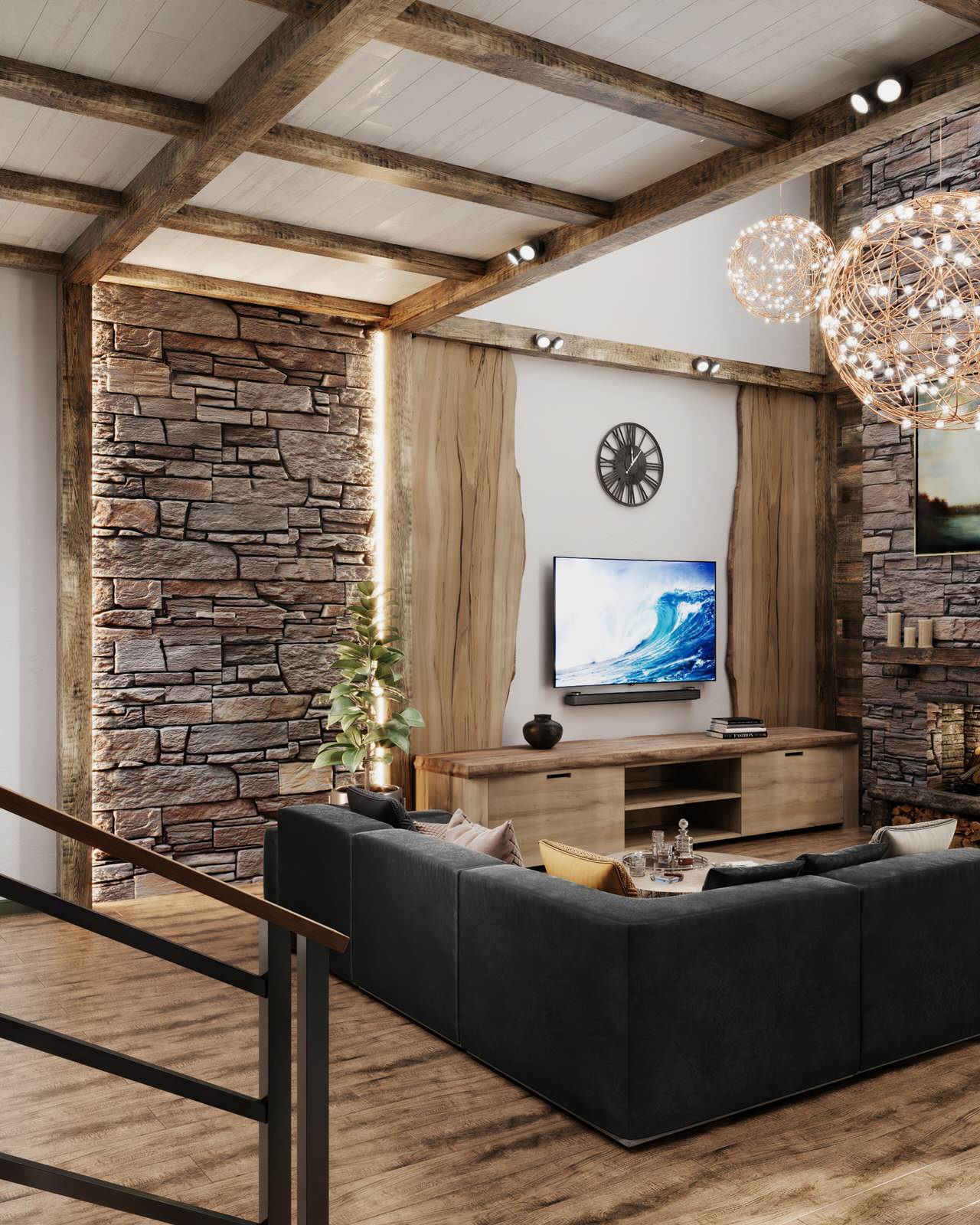 Интерьер дома в КП "Лагри Парк"