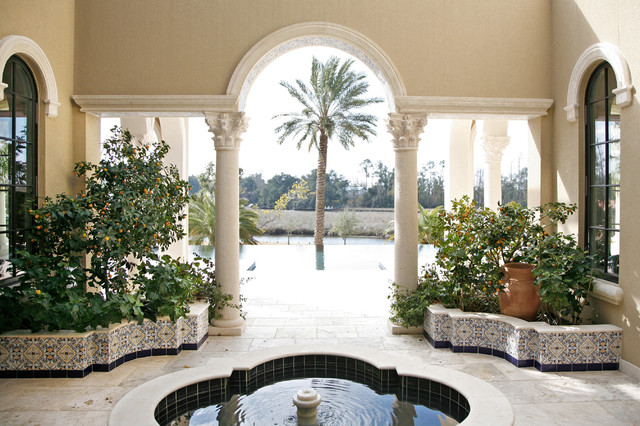 pools mediterranean-patio