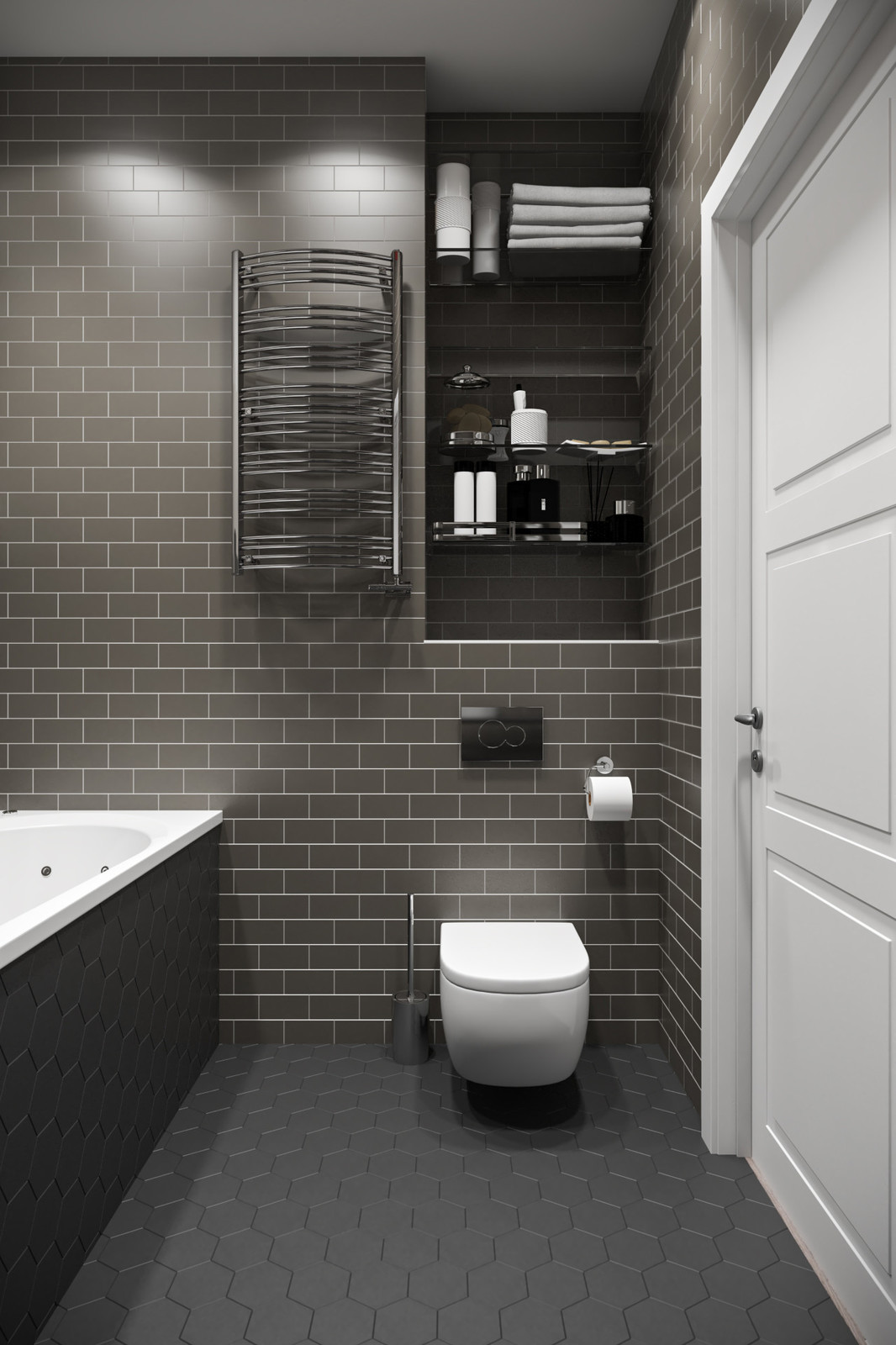 Квартира 57 кв.м. в Тетрис-холл г.Киев в индустриальном стиле