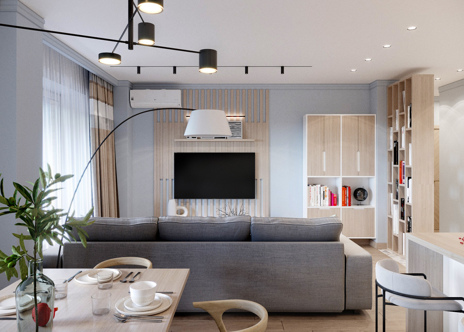 Интерьер квартиры Сканди