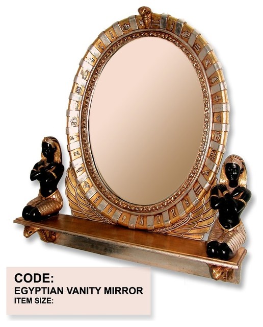 Egyptian Vanity Mirror, 34"H