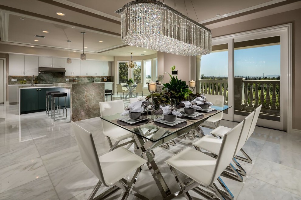 Dining room - contemporary dining room idea in Los Angeles