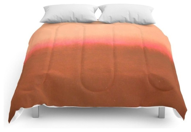Orange Pink Mark Rothko Comforter Contemporary Kids