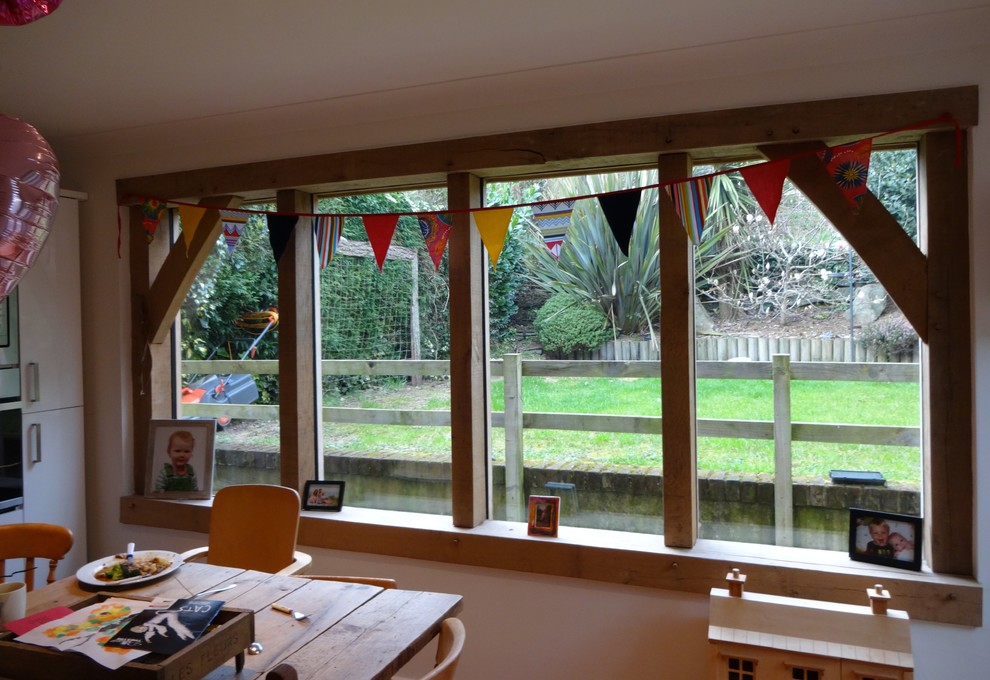 Elegant dining room photo in Devon