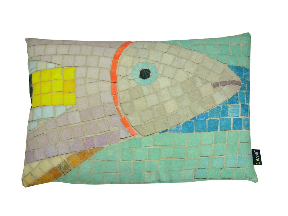Fish Mosaic 15x23 Pillow Indoor Outdoor