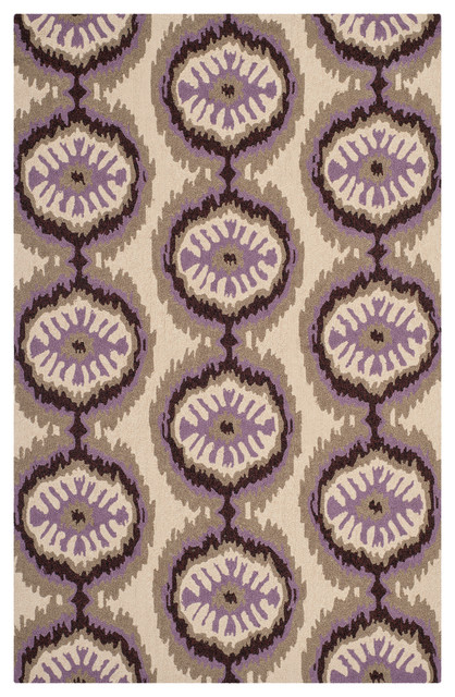 Safavieh Four Seasons Collection FRS486 Rug, Beige/Purple, 2'6"x4'
