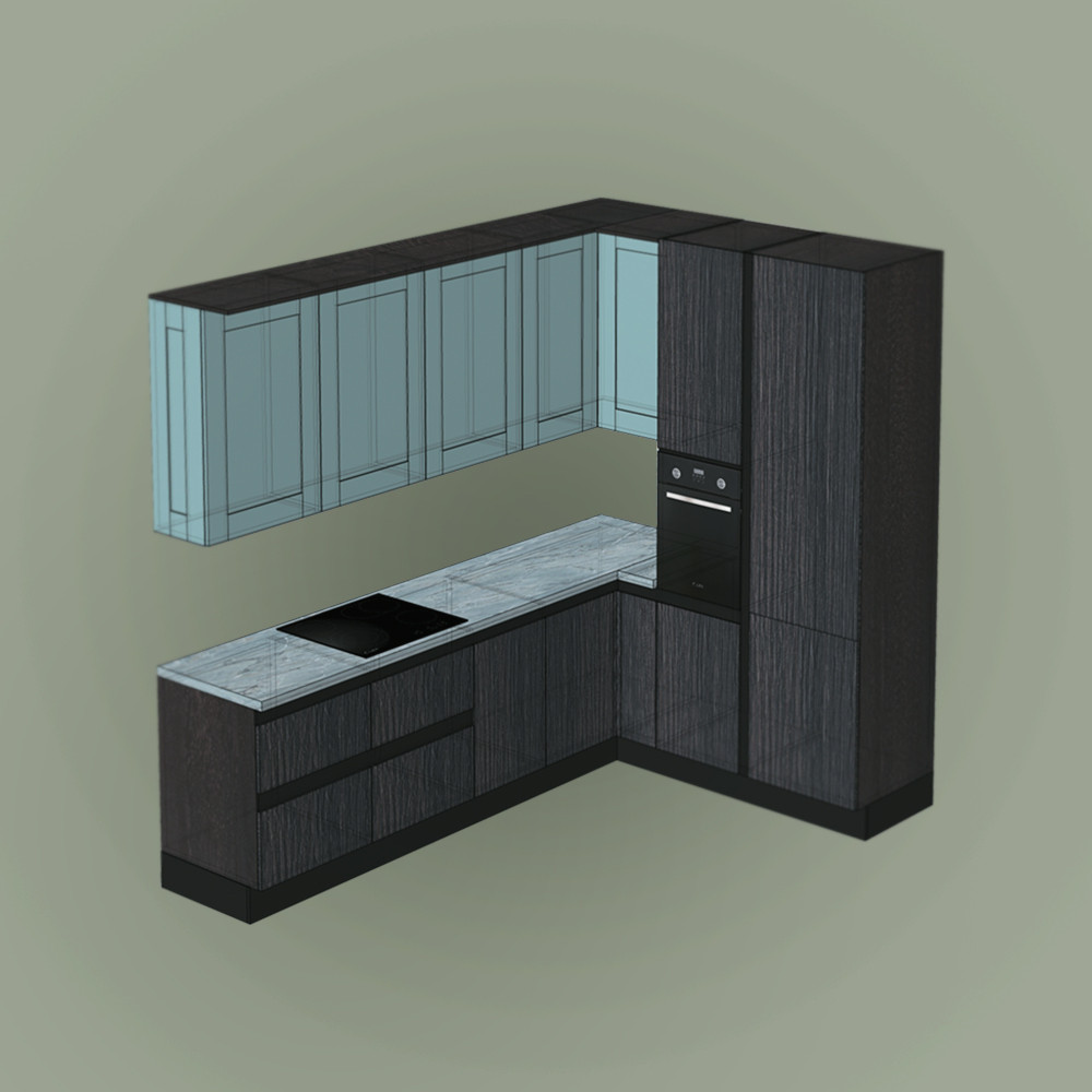 Кухонный гарнитур на выставку в мебельный салон