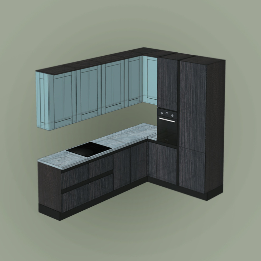 Кухонный гарнитур на выставку в мебельный салон