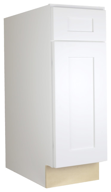 Cabinet Mania White Shaker Kitchen Base 12 X34 5 X24 Cabinet Mania White Shaker Kitchen Base 12 X34 5 X24 Contemporary Cabinetry By