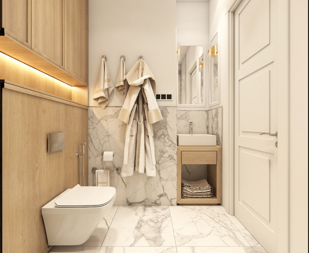 Дизайн-проект квартиры 45 м2 в стиле неоклассика