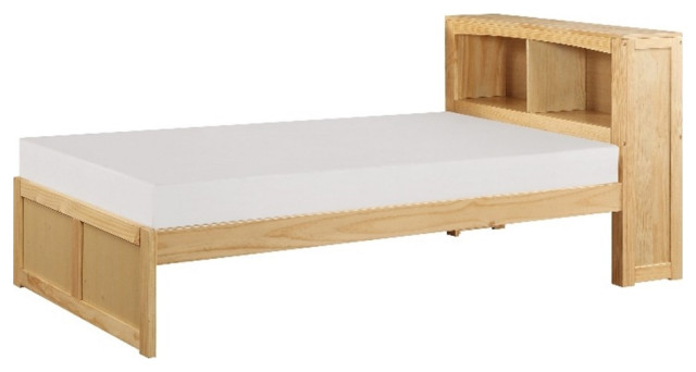 Lexicon Contemporary Wood and MDF Board Twin Bookcase Bed in Natural ...