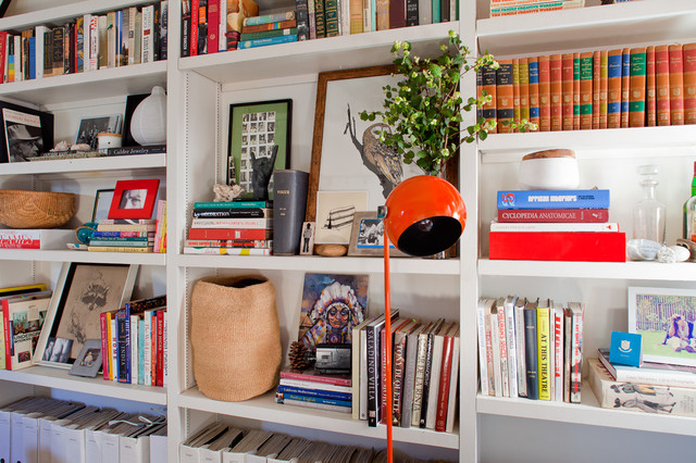 Open shelves eclectic