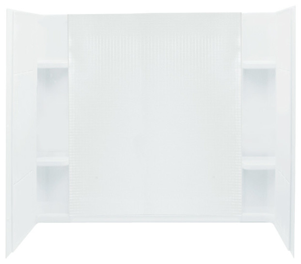 Sterling Accord Vikrell Bathtub Wall Surround, White Contemporary