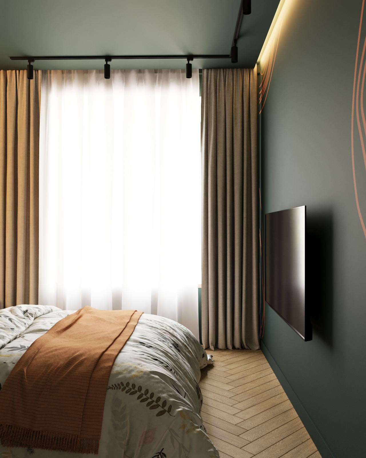 Проект квартиры для девушки 67 кв.м