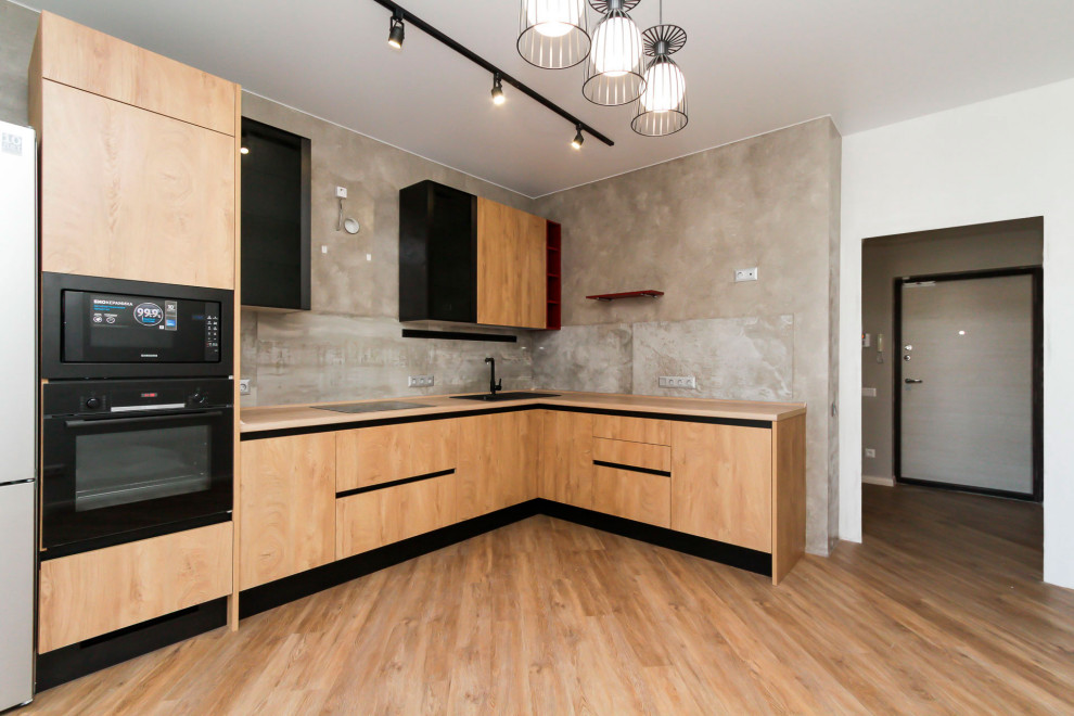 Кухня в 3х-комнатной квартире | 74м2 в ЖК Маковского