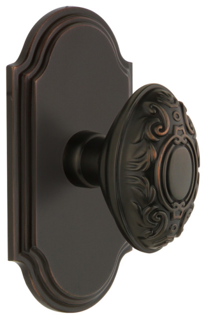 Grandeur Arc Plate Double Dummy with Grande Victorian Knob in Timeless ...