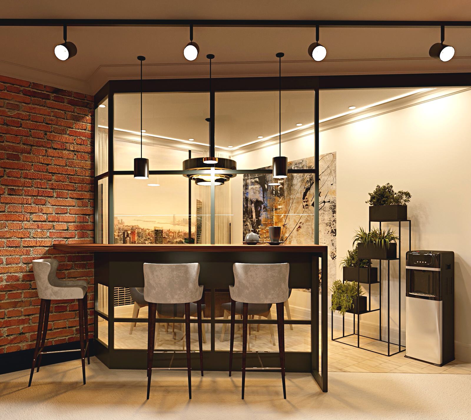 Кухня-столовая в офисе, 20 кв.м.