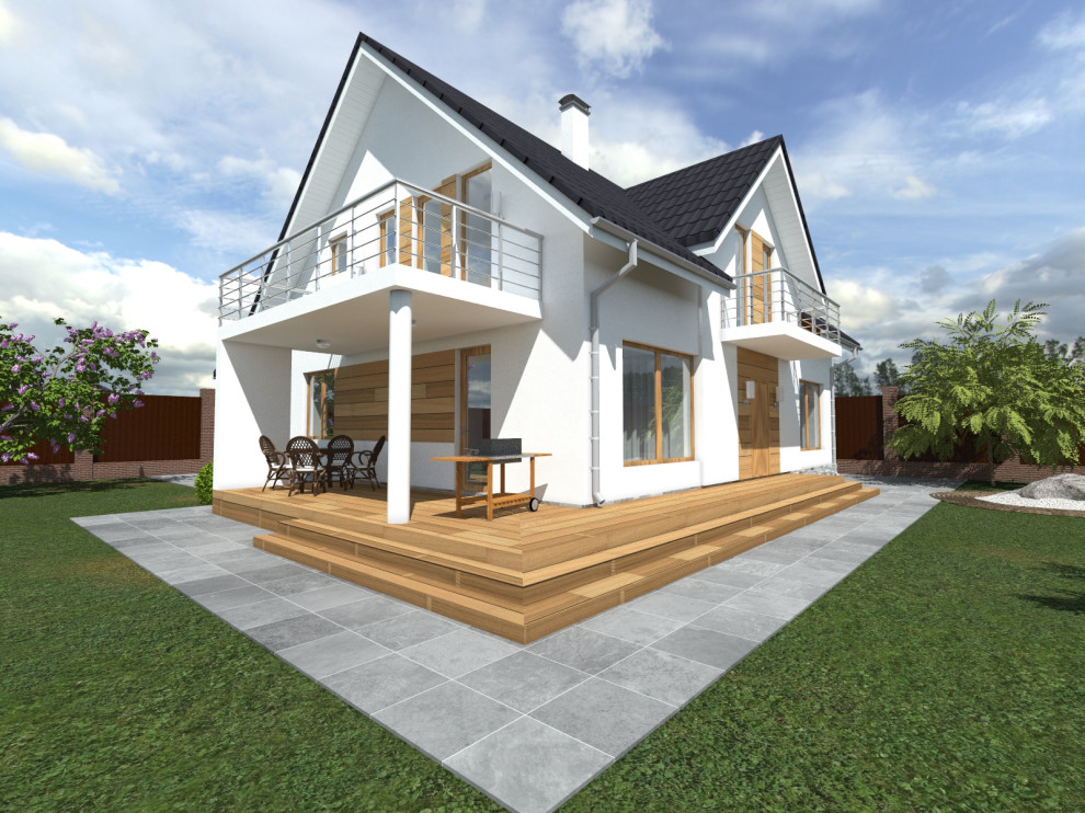 Коттедж в разной отделке