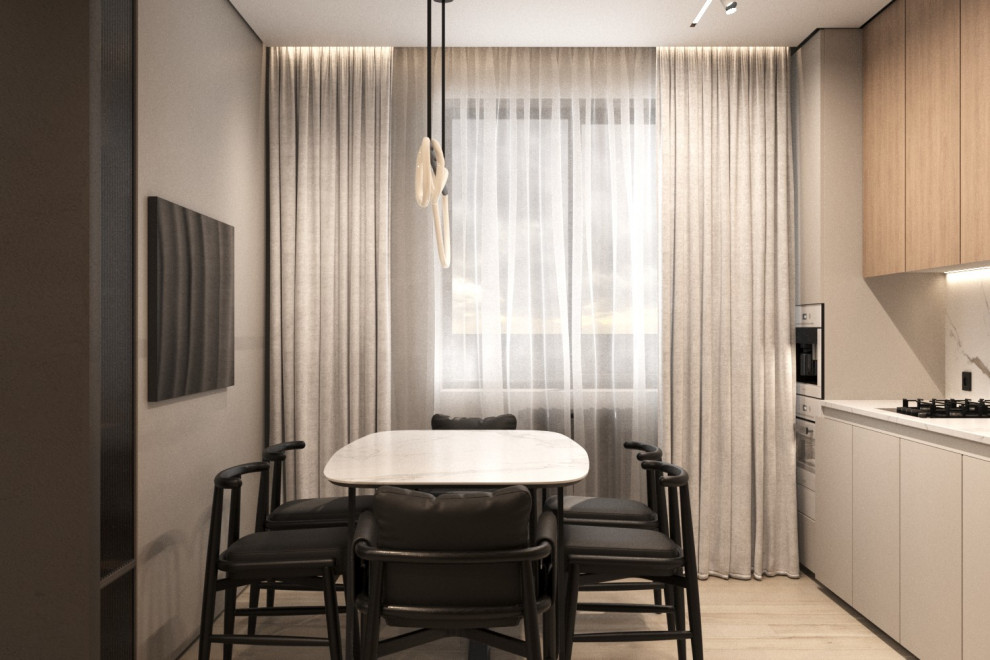 Дизайн-проект квартиры, ул. Нахимсона 107м2. Минимализм