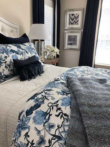 Blue & White Bedroom
