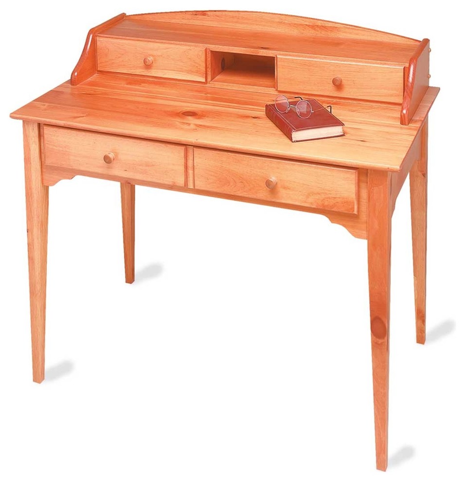 Office Desks Country Pine Shaker Office Desk Unfinished Kit 40 W