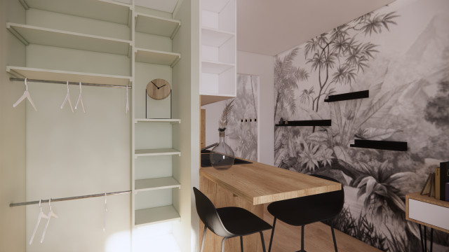 Studio &agrave; Strasbourg contemporary-living-room