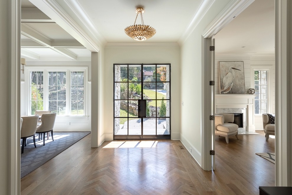 Inspiration for a transitional entryway remodel in Atlanta