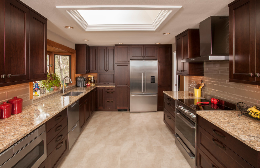 Kitchen with lots of storage solutions