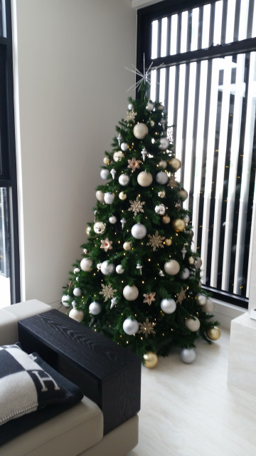 Christmas decorating contemporary-living-room