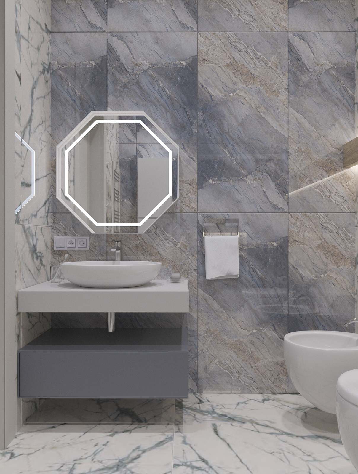 Интерьер двухэтажного загородного дома