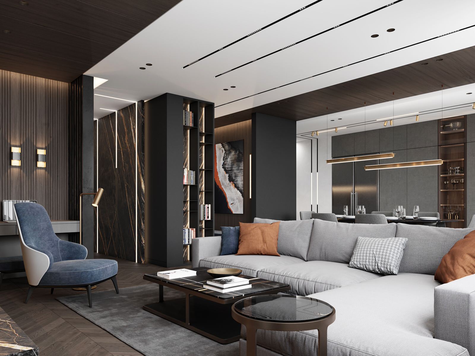 Дизайн четырёхкомнатной квартиры в ЖК "Наследие" | Москва | Россия |