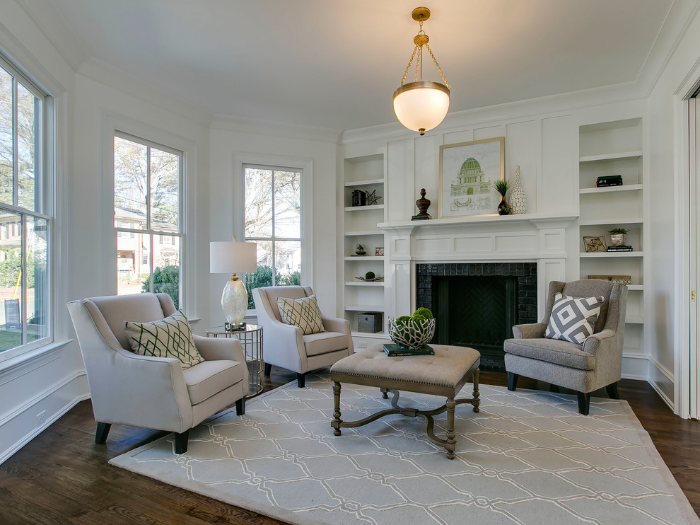 Hayes Barton 2 Transitional Home Office Raleigh by DJF Builders