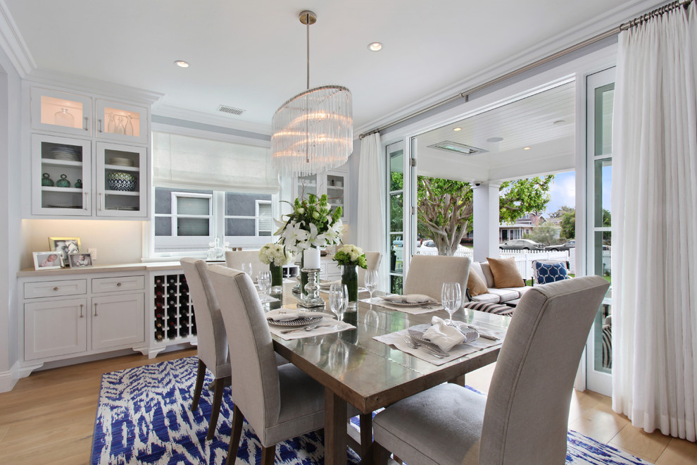 Inspiration for a transitional dining room in Orange County.