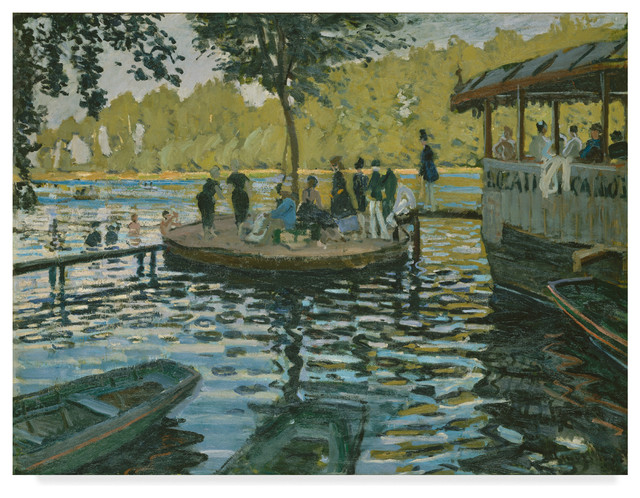 Claude Monet 'La Grenouillere' Canvas Art - Traditional - Prints And  Posters - by Trademark Global | Houzz