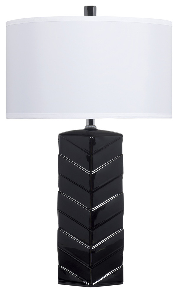 28" Ramla 3-Way Set of 2 Table Lamps Black