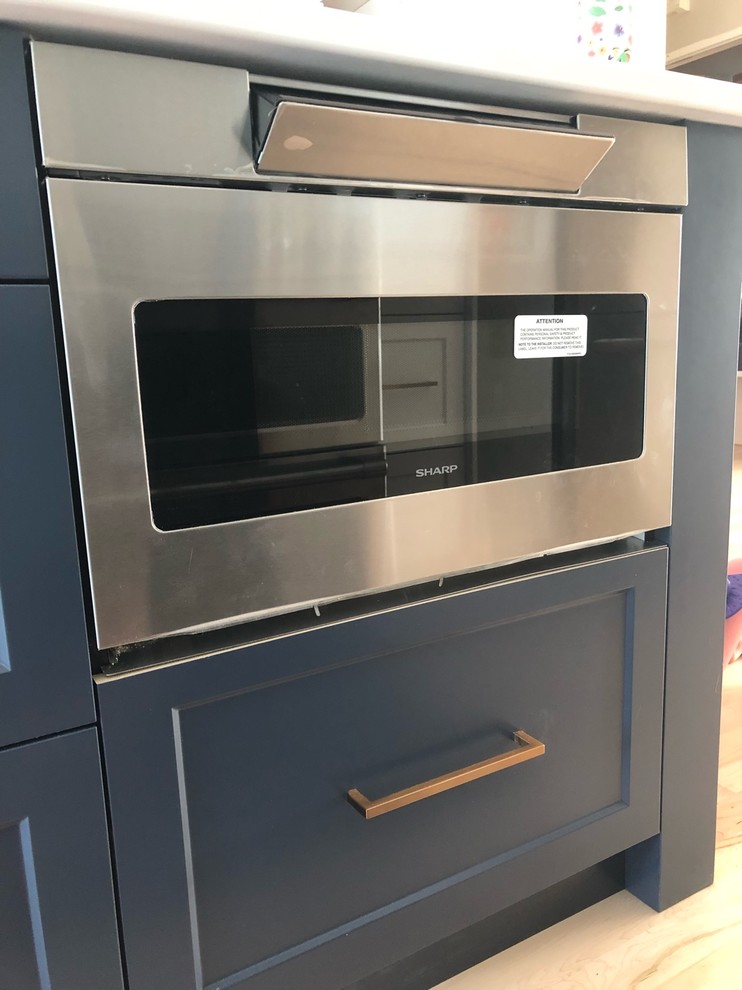 photo of sharp microwave drawer with deflector vent installed?