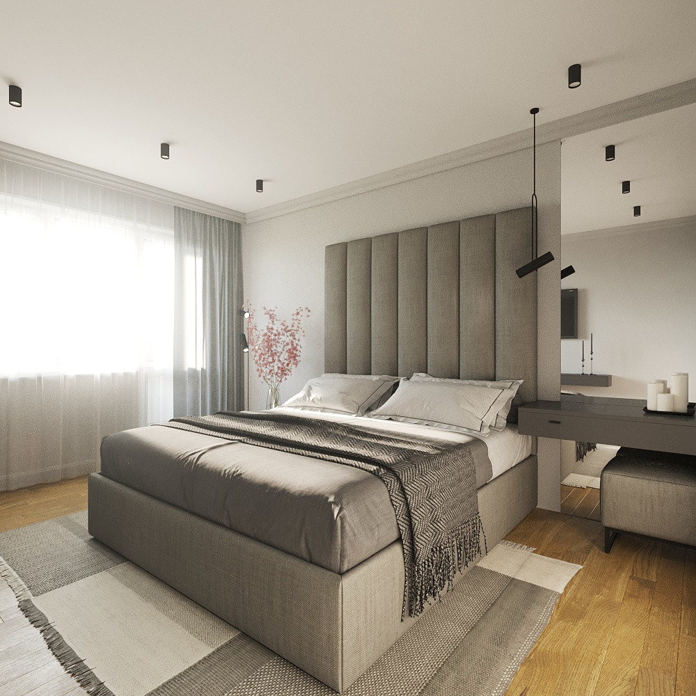 Комната в серых тонах