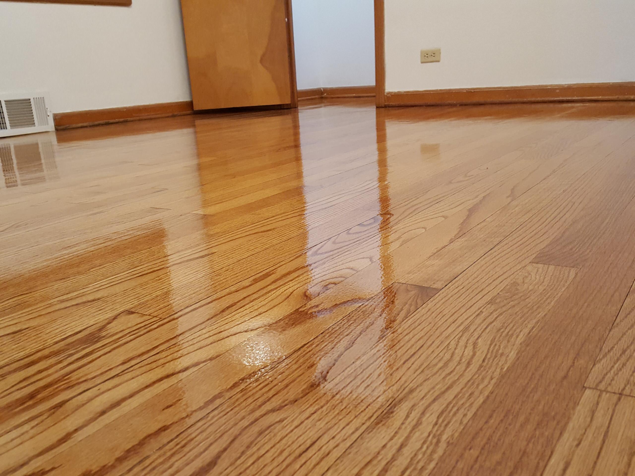 2 and 1/4 red oak refinished , golden oak stain from minwax and 2 coats of satin