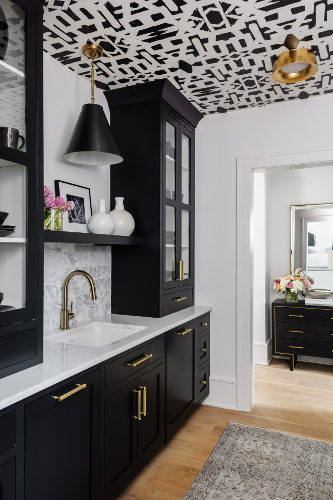 Sharon Ln - Transitional - Home Bar - Charlotte - by Artistic Interior ...