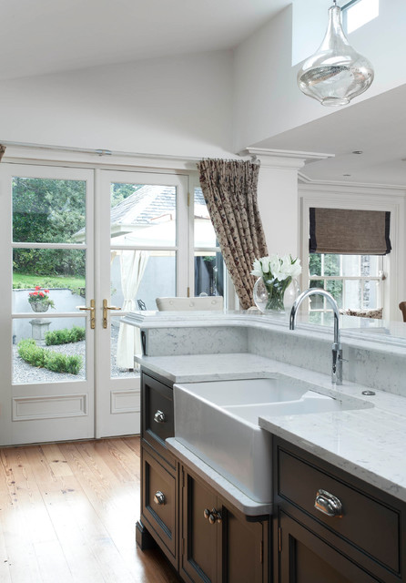 Downpipe transitional-kitchen