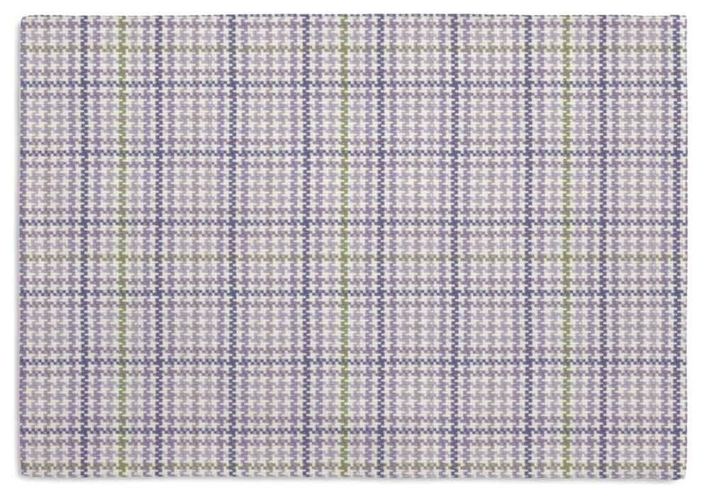 Plaid Purple Houndstooth Placemat, Set of 4