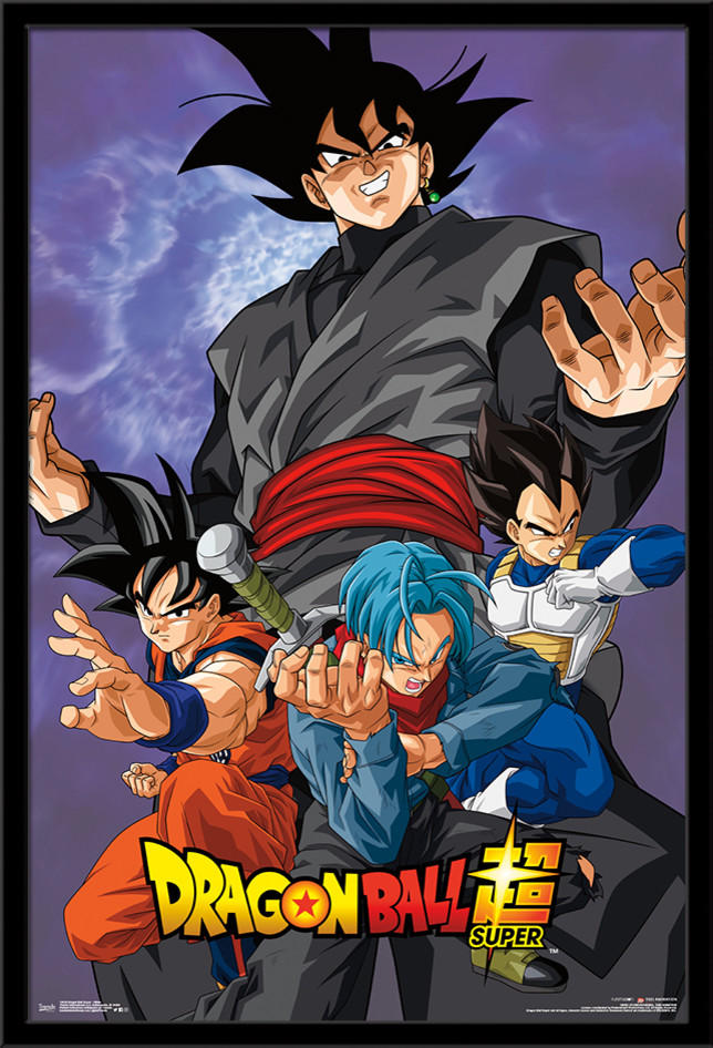 Dragon Ball Super Villain Poster, Black Framed Version