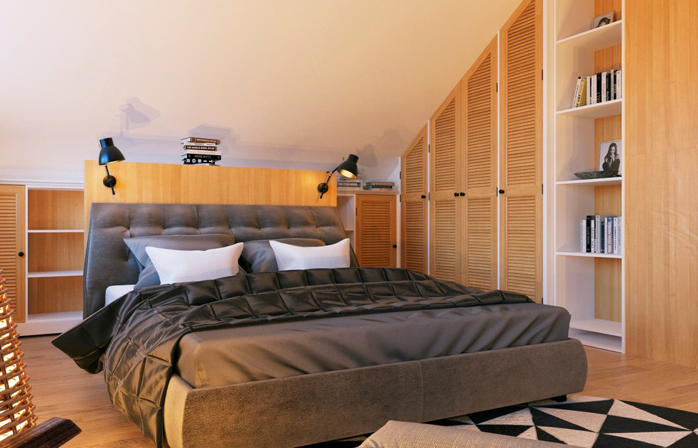 Интерьер спальни в доме во Владивостоке