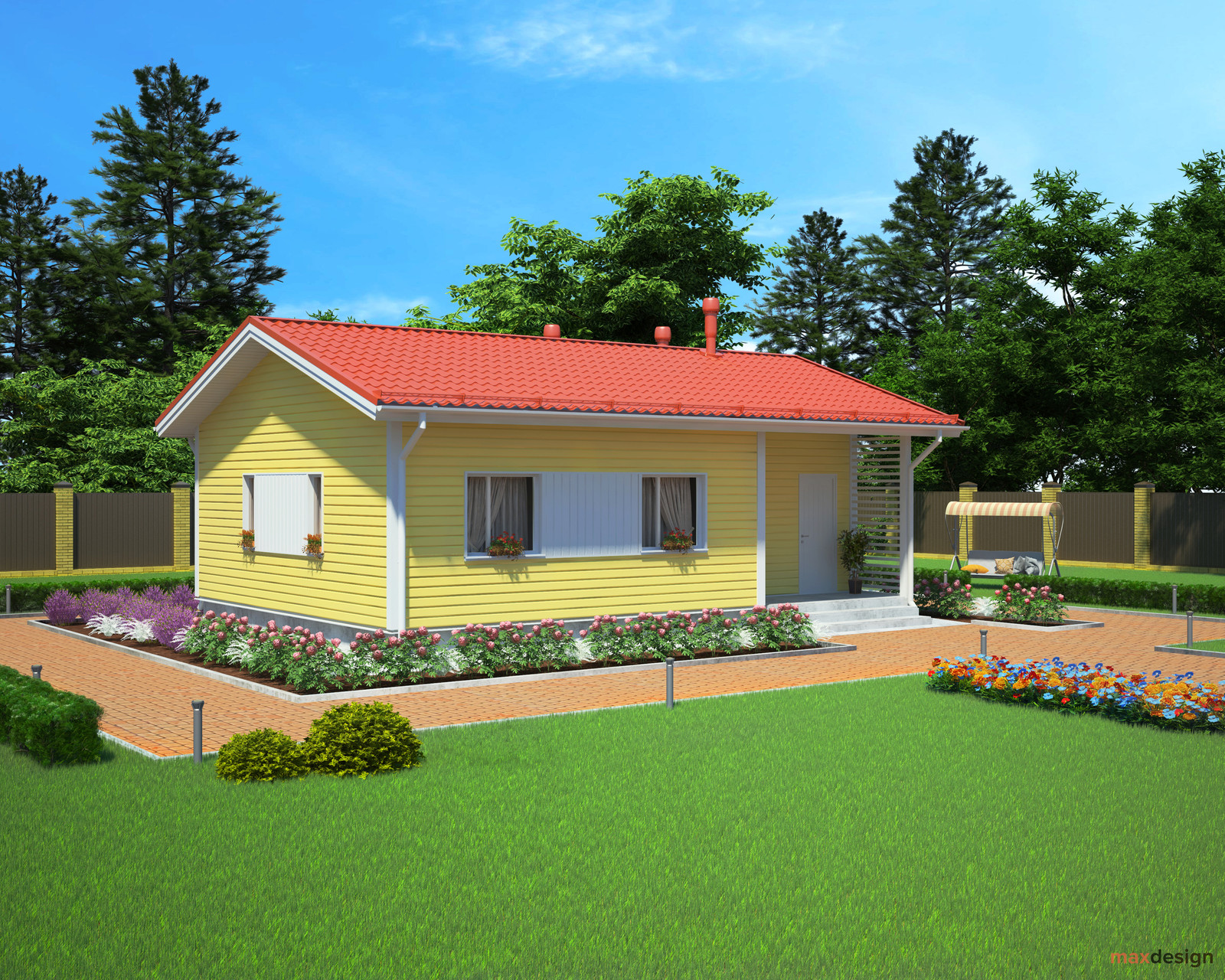 Загородные жилые коттеджи